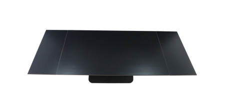 Стол раскладной INI- OVIDIO CERAMIC 160(240)*90 черный мат/ черный каркас