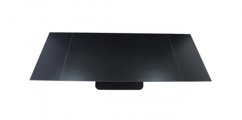 Стол раскладной INI- OVIDIO CERAMIC 160(240)*90 черный мат/ черный каркас