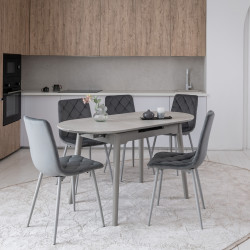 Стол керамический раскладной VTR- TM-85 (бардилио лайт/серый)