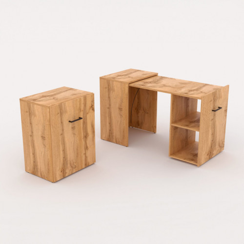 Раздвижной письменный стол Helvetia SMART 24N0LV03 (дуб вотан)