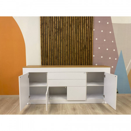 Большой комод LION- Ларри-2 Нимфея альба/Дуб сонома (LION-041064)