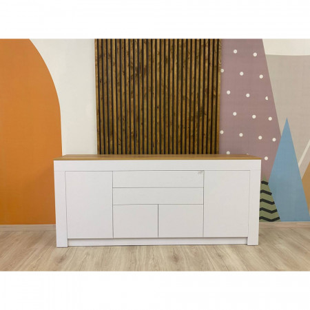 Большой комод LION- Ларри-2 Нимфея альба/Дуб сонома (LION-041064)