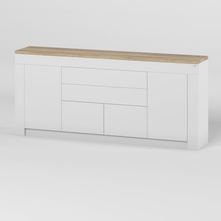 Большой комод LION- Ларри-2 Нимфея альба/Дуб сонома (LION-041064)