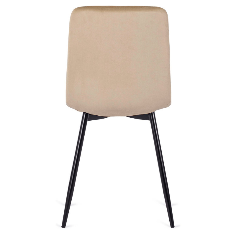 Стул обеденный MEBEL ELITE Lava бежевый велюр 