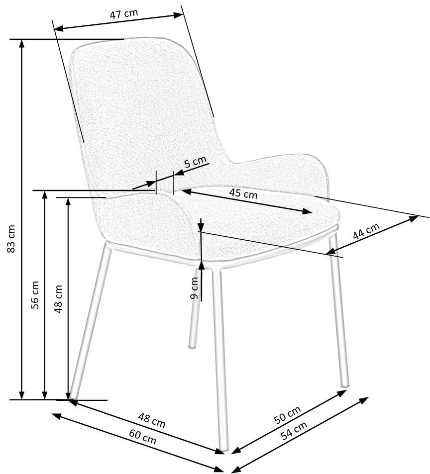 Стул Halmar K-481 бежевый