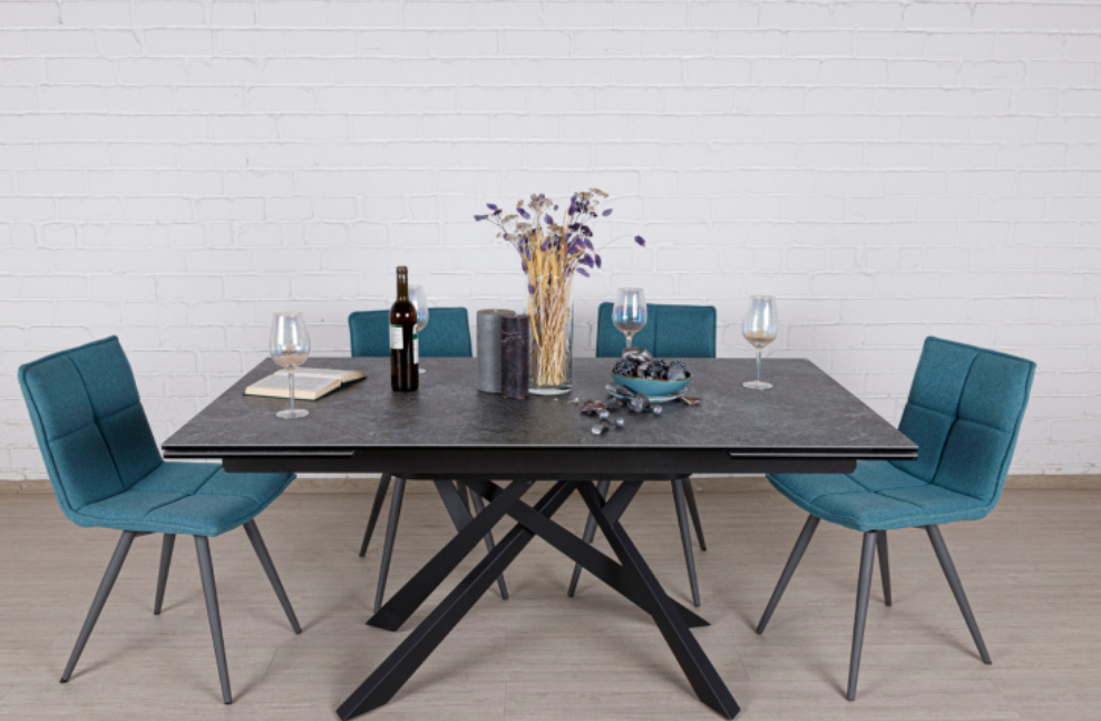 Стол обеденный модерн NL- Oshawa 160 (Серый)    