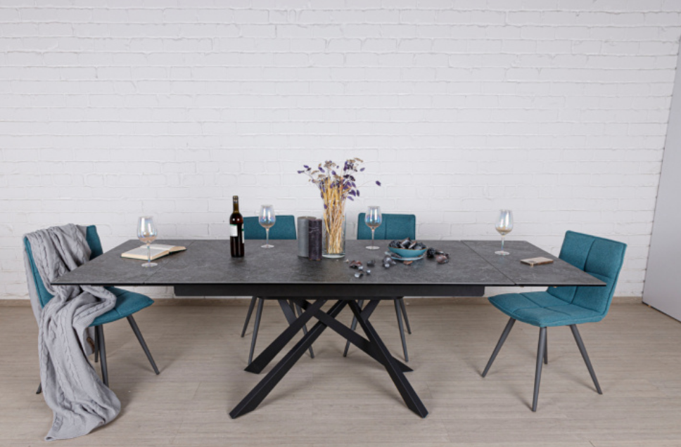 Стол обеденный модерн NL- Oshawa 160 (Серый)    