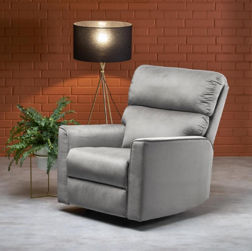 Кресло - шезлонг мягкое HALMAR KARIM (серый) 