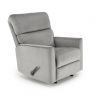 Кресло - шезлонг мягкое HALMAR KARIM (серый) 