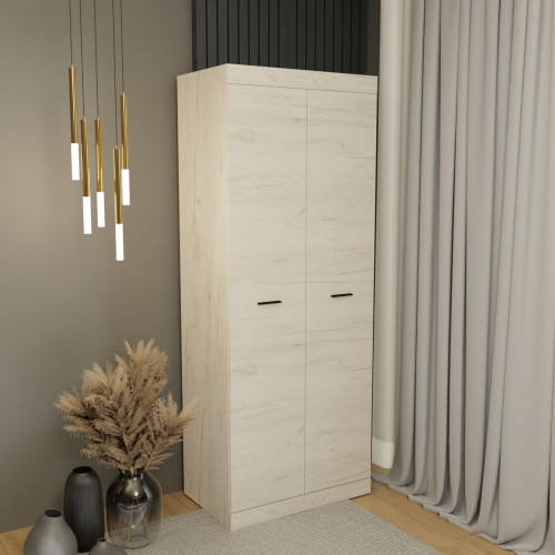 Шкаф распашной на 2 двери EVR- Соната-800 крафт белый