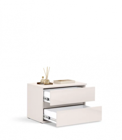 Тумба прикроватная MRK- Лилу 2 шх Глянец Кашемир