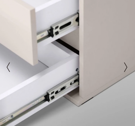 Тумба прикроватная MRK- Лилу 2 шх Глянец Кашемир