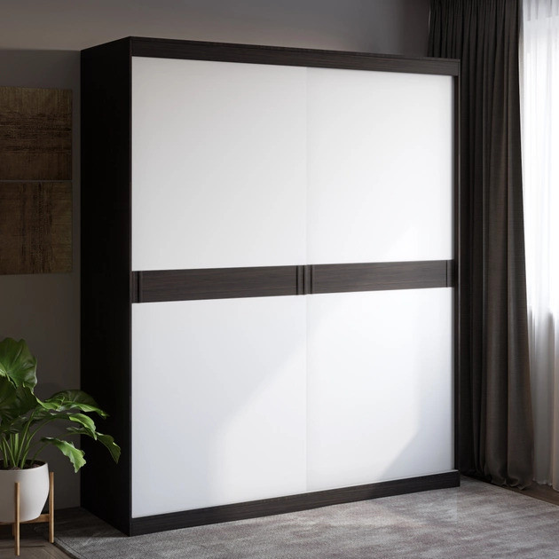 Шкаф-купе на 2 двери EVR- Соната-1800 венге + белый