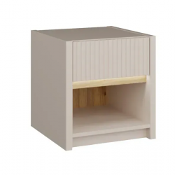 Тумба прикроватная Forte OAK SQUERE OSQK011B песочный/ дуб маувелла