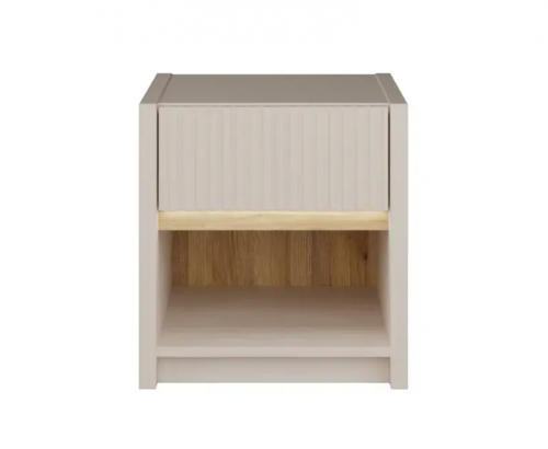 Тумба прикроватная Forte OAK SQUERE OSQK011B песочный/ дуб маувелла