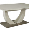 Стол обеденный модерн premium T Evro- Concord Beige T-904 (160-200*90) стекло матовое