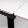 Керамический стол раздвижной SIGNAL John белый / черный мат