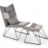 Фото №2 - Мягкое кресло для отдыха с подставкой для ног PL- HALMAR REMIX