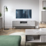 Комод Perfect Home Новая/Nova 3-дверный с 3 ящиками, черные ножки KSZ154 Серый