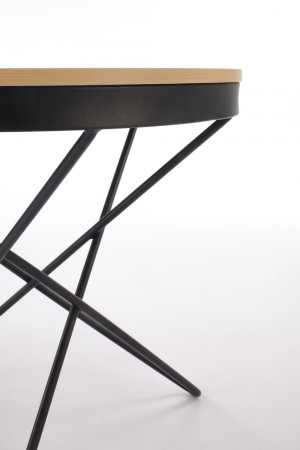 Стол журнальный HALMAR LEILA натуральный-черный