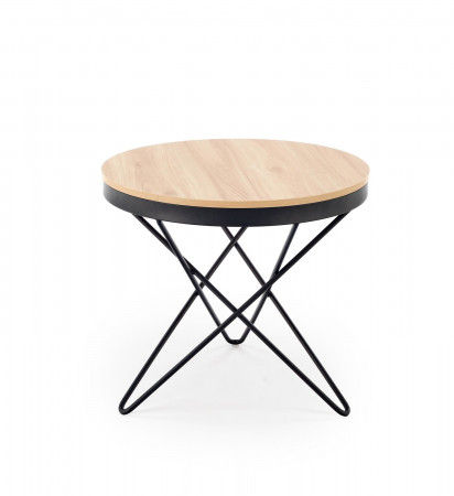 Стол журнальный HALMAR LEILA натуральный-черный