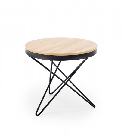 Стол журнальный HALMAR LEILA натуральный-черный