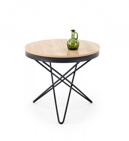 Стол журнальный HALMAR LEILA натуральный-черный