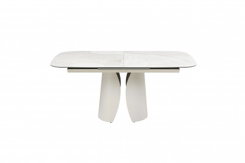Стол керамический раскладной VTR- TML-1320 (Лунаріо) (айвори оникс/айвори)