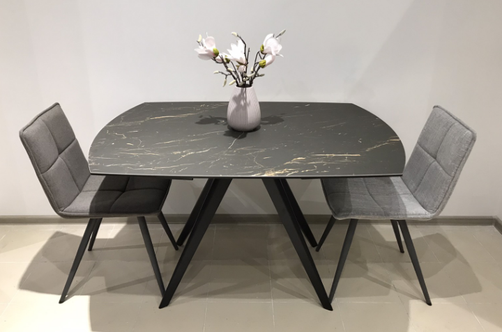 Стол обеденный модерн NL- COVENTRY керамика черный