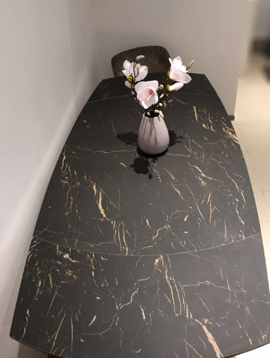 Стол обеденный модерн NL- COVENTRY керамика черный