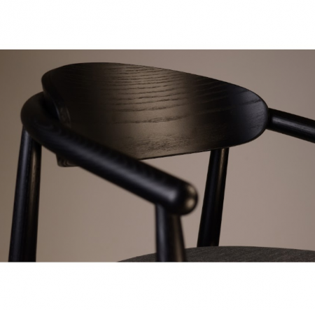 Стул полубарный LVK- Mamont sem-soft черный 