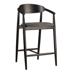 Стул полубарный LVK- Mamont sem-soft черный 