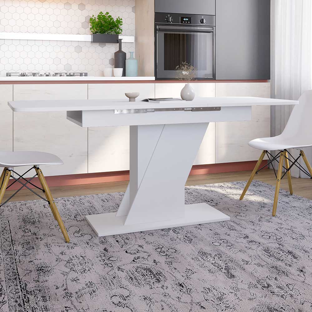 Обеденный стол раскладной LION- Грейс Нимфея Альба(белый) (LION-045016) ТОП