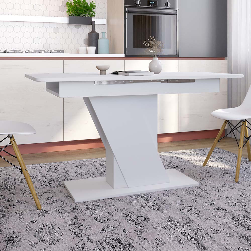 Обеденный стол раскладной LION- Грейс Нимфея Альба(белый) (LION-045016) ТОП