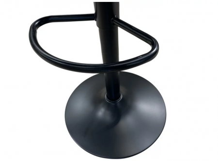 Барный стул поворотный CRV- Naive Black moon velvet black base, регулируемый по высоте