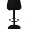Барный стул поворотный CRV- Naive Black moon velvet black base, регулируемый по высоте