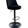 Барный стул поворотный CRV- Naive Black moon velvet black base, регулируемый по высоте
