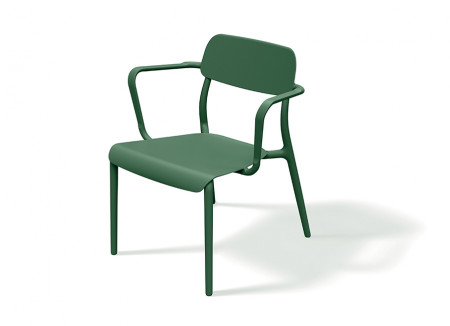 Лаунж-кресло уличное VLL- FERNE Remo (серый, зеленый)