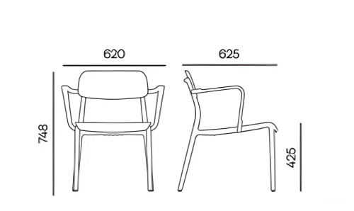 Лаунж-кресло уличное VLL- FERNE Remo (серый, зеленый)