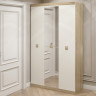 Шкаф распашной на 3 двери EVR- Соната-1200 дуб Сонома + фасад белый
