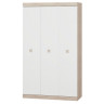 Шкаф распашной на 3 двери EVR- Соната-1200 дуб Сонома + фасад белый