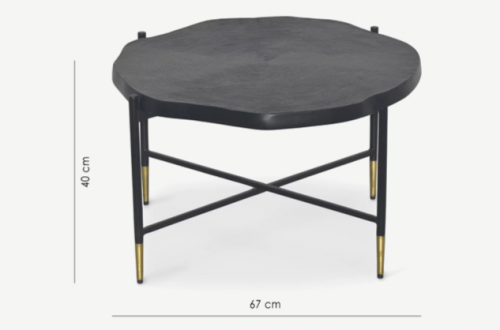 Стол кофейный CRV- Ornette, Black finish 67 см,черный