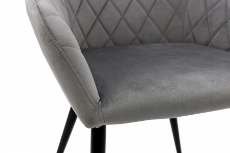 Кресло мягкое BIO- Grace Акура (велюр серый) 