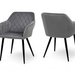 Кресло мягкое BIO- Grace Акура (велюр серый) 