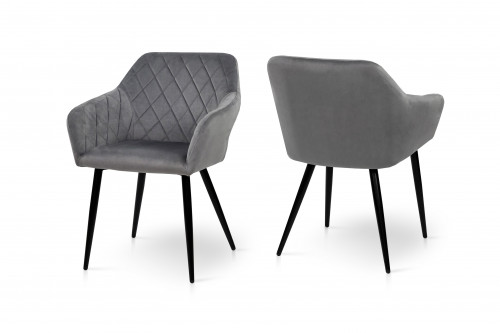 Кресло мягкое BIO- Grace Акура (велюр серый) 