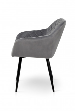 Кресло мягкое BIO- Grace Акура (велюр серый) 