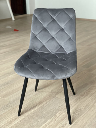 Стул обеденный VTR- M-45 серый велюр  