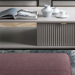 Стол журнальный Perfect Home Новая/Nova с 2 ящиками и черными ножками L104 Серый