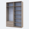 Шкаф для одежды DRS- Лукас Дуб сонома 160х50х240 