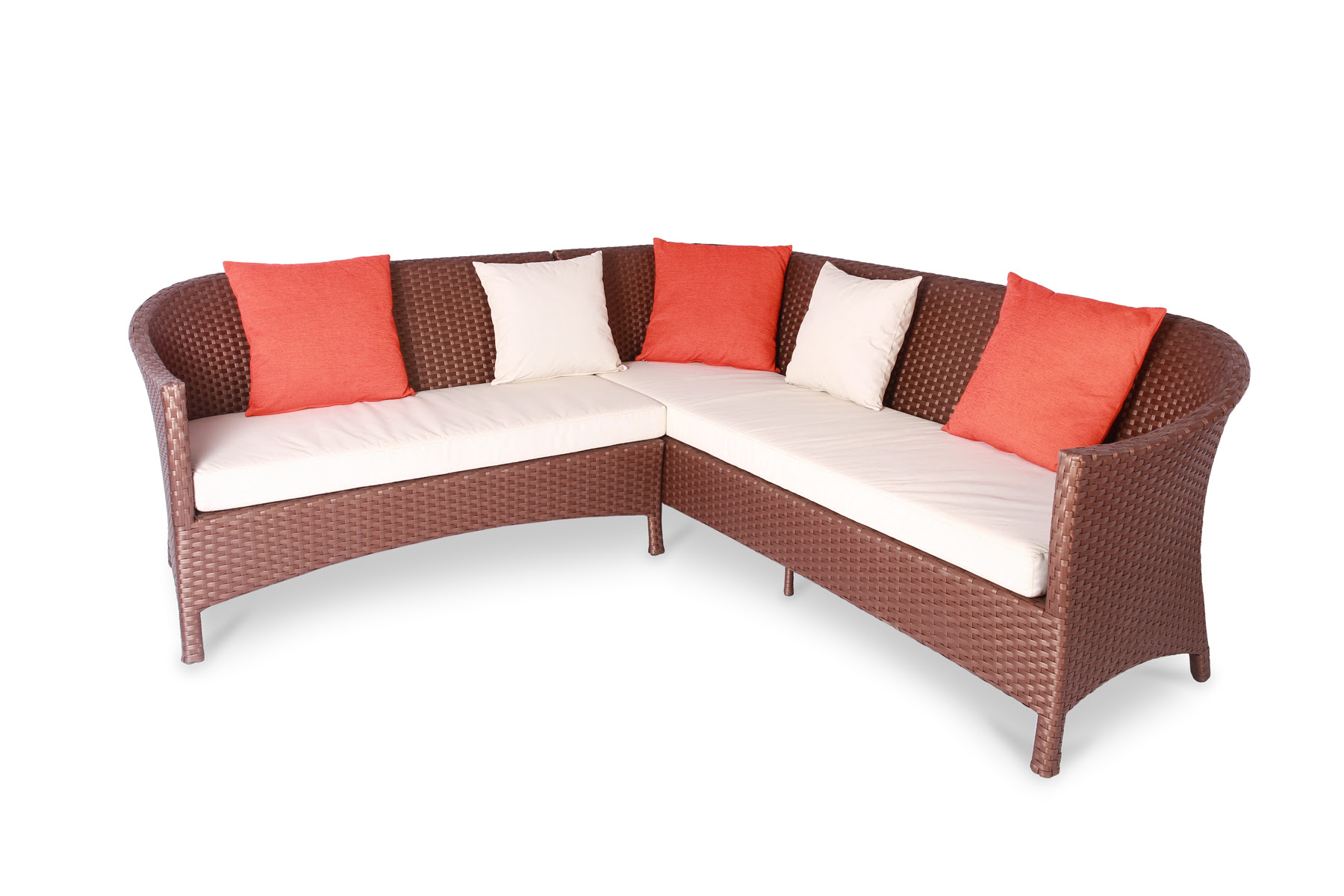 Угловой диван из техноротанга PRA- Парадиз Лаунж